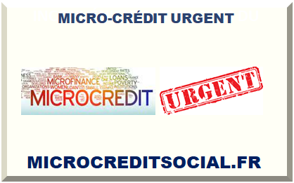 MICRO-CRÉDIT SOCIAL URGENT 2023